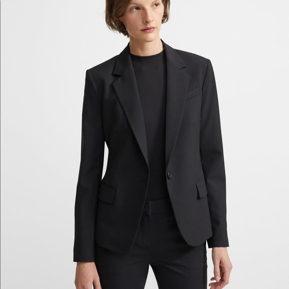 Theory Jackets & Blazers - New! Theory Black Wool Blazer